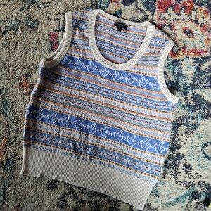J. Crew Multicolor V-Neck Sweater Vest